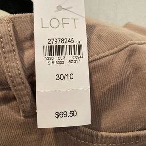 NWT loft corduroy pants